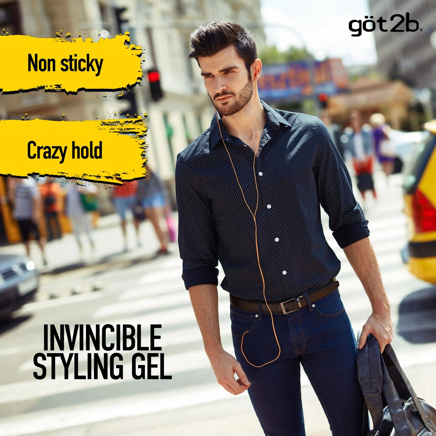 Got2B Ultra Glued Invincible Styling Gel 2 - 6 oz tubes + 1 Travel 1.25 oz tube Styling Gel + Travel 1 Fl Oz (Pack of 1)