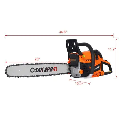 Chainsaw Gas 20inch ,52cc Gasoline Chain Saw For Trees ,Wood Cutting 2-cycle EPA Compliant