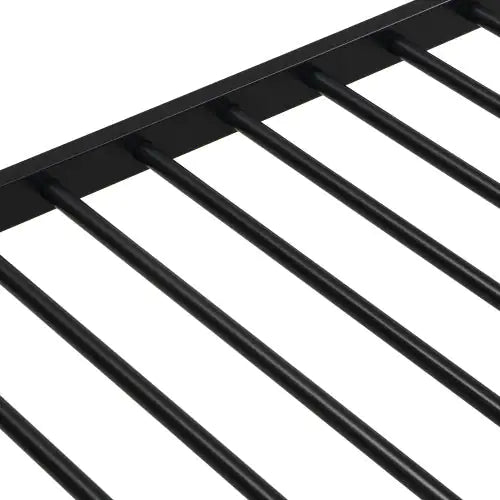 Twin Over Full With Trundle Metal Bunk Bed , No Box Spring Needed, Easy Assemble