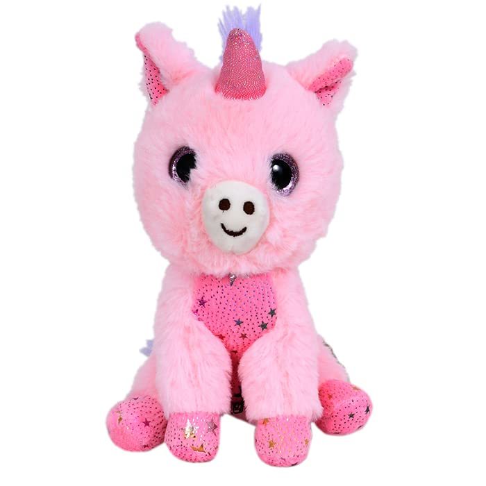 Pink Foil Unicorn Soft Toy for Girls/Kids